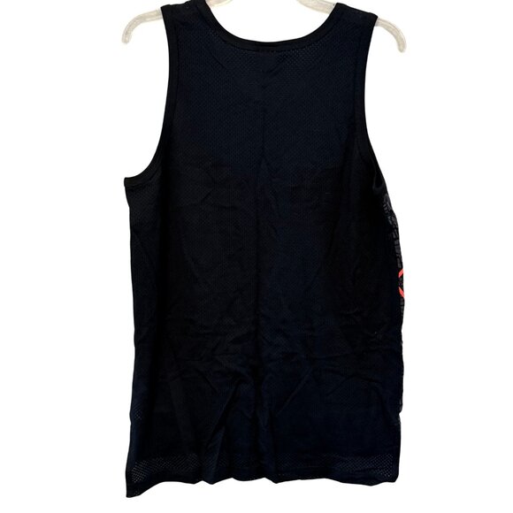 Vintage Nike Air Tank Top Red Tag Men’s Black Big Swoosh Logo - Size Medium - Picture 5 of 7